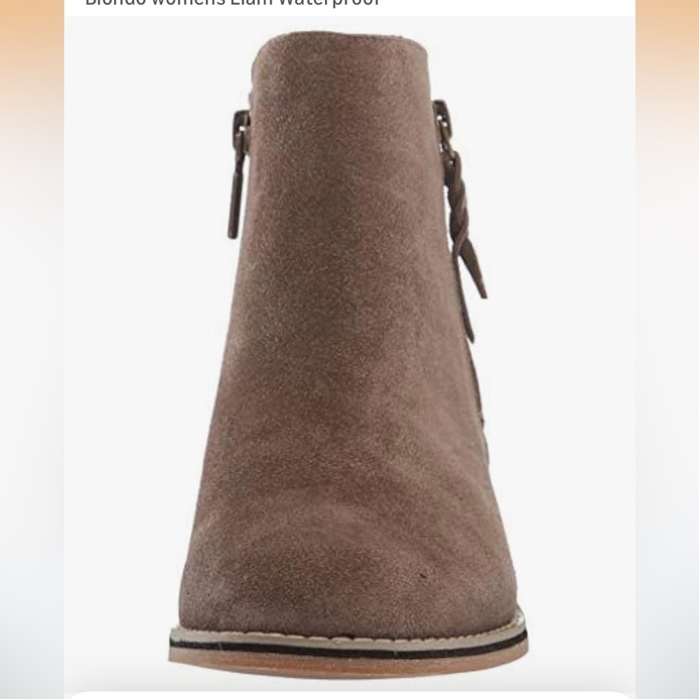 Brand NEW Blondo Liam Waterproof Brown Ankle Booties 6.5 - Picture 3 of 10